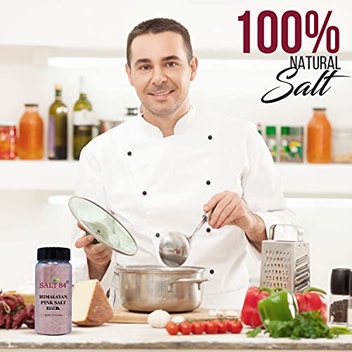 SALT 84 Himalayan Pink Salt, Fine Salt Plastic Shaker - 12.49 Ounce