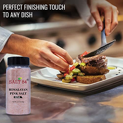 SALT 84 Himalayan Pink Salt, Fine Salt Plastic Shaker - 12.49 Ounce