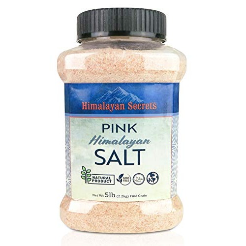 Himalayan Secrets Gourmet Pink Himalayan Salt Bulk Jars - 100% N