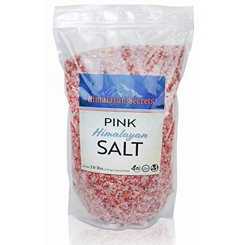 Himalayan Secrets Pink Rock Salt - 10Lb - Coarse, Fine, Powder G