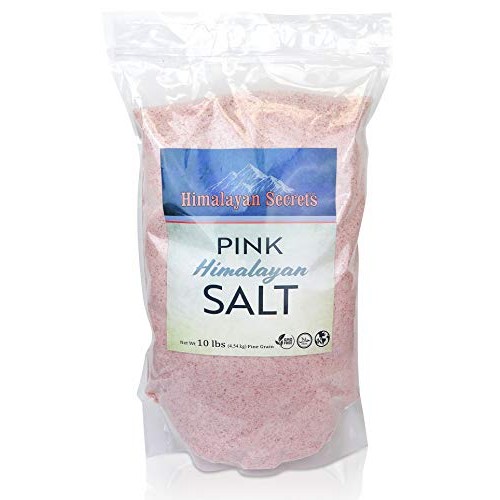 Himalayan Secrets Pink Rock Salt 10LB Coarse, Fine, Powder