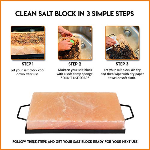 Himalite Himalayan Pink Salt Cooking Block And Tray Set 12 X 8