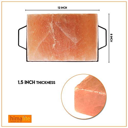Himalite Himalayan Pink Salt Cooking Block And Tray Set 12 X 8