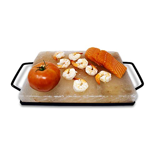 Himalite Himalayan Pink Salt Cooking Block And Tray Set 12 X 8