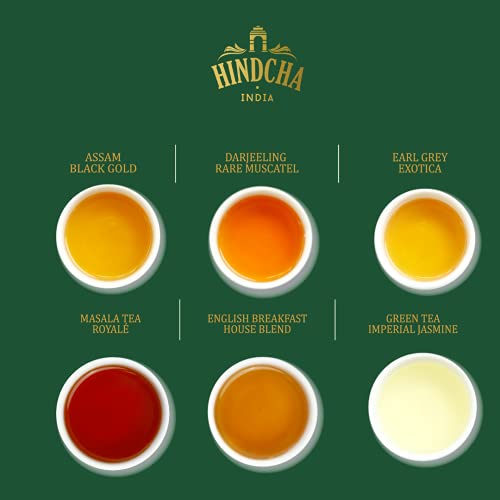 Hindcha, Assorted Tea Gift Set Of 6 Premium Loose Leaf Teas | As