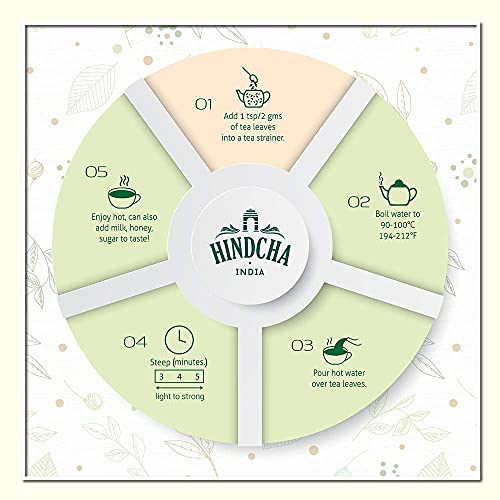 Hindcha, Assorted Tea Gift Set Of 6 Premium Loose Leaf Teas | As