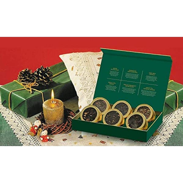 HINDCHA, Assorted Tea Gift Set of 6 Premium Loose Leaf Teas ...