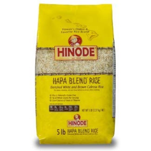 Hinode Calrose Medium Grain Hapa Blend Rice 5 Lb Bag