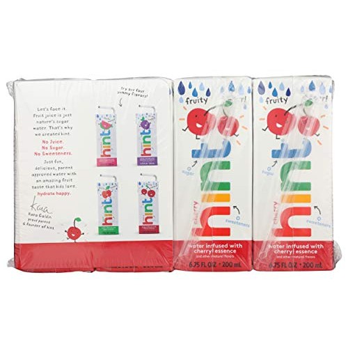 Hint Kids Water Cherry, Pack Of 8 6.75 Fl Oz, Pure Water Infus