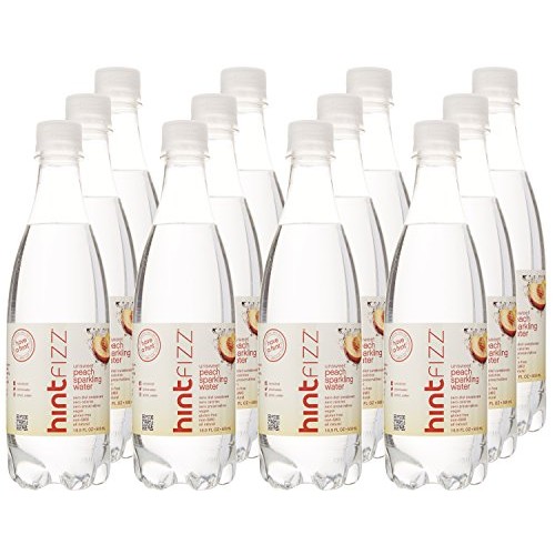 Hint Sparkling Water Peach, Pack Of 12 16.9 Ounce Bottles, Uns