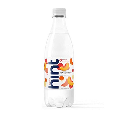 Hint Sparkling Water Peach, Pack Of 12 16.9 Ounce Bottles, Uns