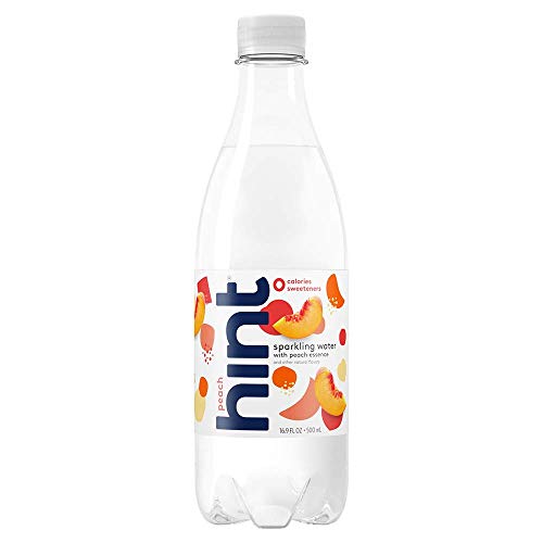 Hint Unsweet Peach Sparkling Water, 16 Oz