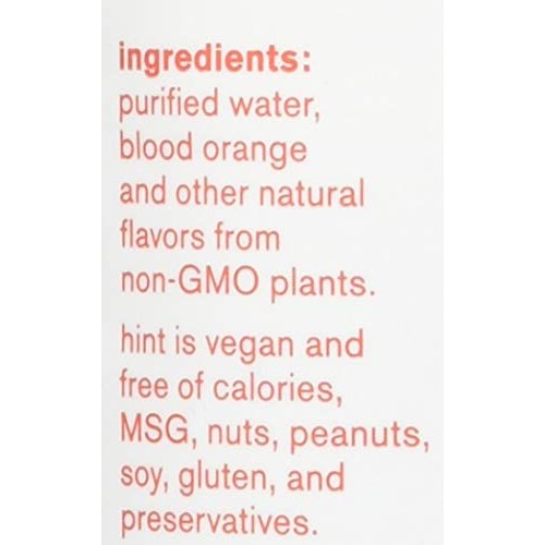 Hint Water Blood Orange, Pack Of 12 16 Ounce Bottles, Pure Wat