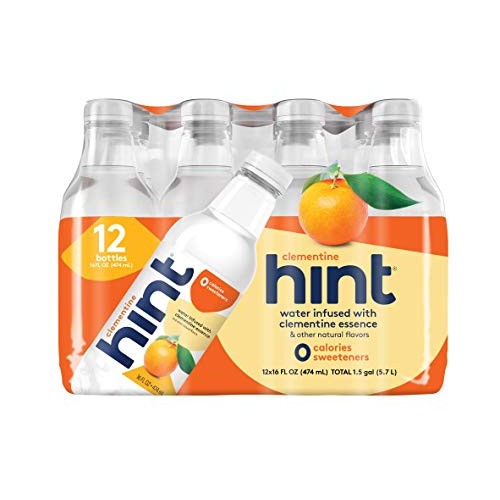 Hint Water Clementine, Pack Of 12 16 Ounce Bottles, Pure Water