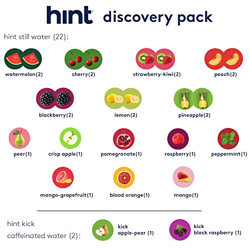 Hint Water Discovery Pack, 24 Bottles Including 15 Different Fla