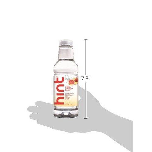 Hint Water Mango-Grapefruit, Pack Of 12 16 Ounce Bottles, Pure