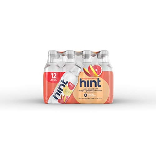 Hint Water Mango-Grapefruit, Pack Of 12 16 Ounce Bottles, Pure