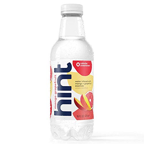 Hint Water Mango-Grapefruit, Pack Of 12 16 Ounce Bottles, Pure