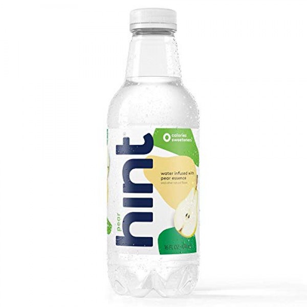 Hint Water Pear Pack of 12 16 Ounce Bottles Pure Water Infused...