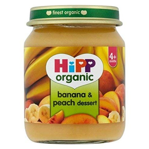 Hipp Organic Banana &Amp; Peach Dessert 4+ Months 125G