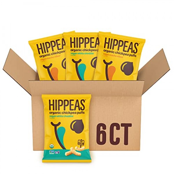 Hippeas Organic Chickpea Puffs, Cheeze Variety Pack: Vegan White...
