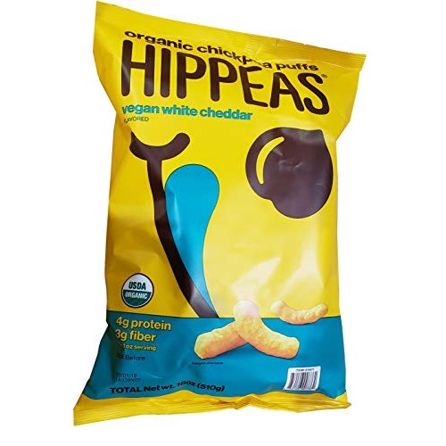 Hippeas Organic Chickpea Vegan White Cheddar, 18 Ounce