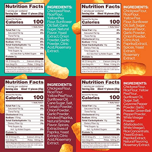 Hippeas Chickpea Puffs, Variety Pack: Vegan White Cheddar, Nacho...