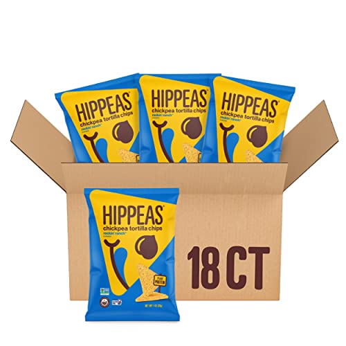 Hippeas Chickpea Tortilla Chips, Rockin’ Ranch, 1 Ounce Pack of...