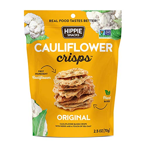 Hippie Snacks Cauliflower Crisps Variety Pack, Plant-Based, High