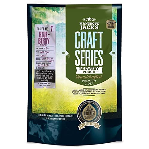 BLUEBERRY CIDER KIT Mangrove Jacks Brewery Pouch Series Recipe ...
