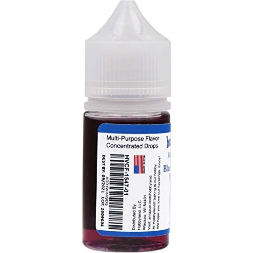Hobbyland Candy Flavors Blue Raspberry Flavoring, 1 Fl Oz, Blu