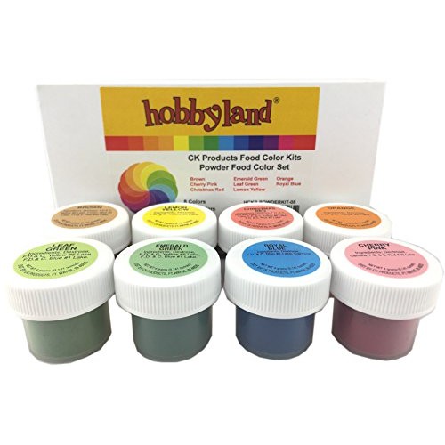 Hobbyland Ck Products Powder Food Color Kit, 8 Colors, 4 Gram Ja