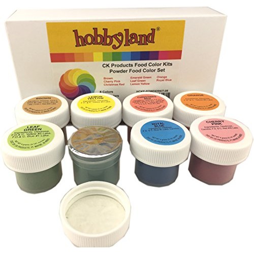 Hobbyland Ck Products Powder Food Color Kit, 8 Colors, 4 Gram Ja
