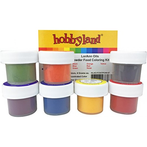 Hobbyland LorAnn Oils Food Coloring Kits Powder Food Color Kit,...