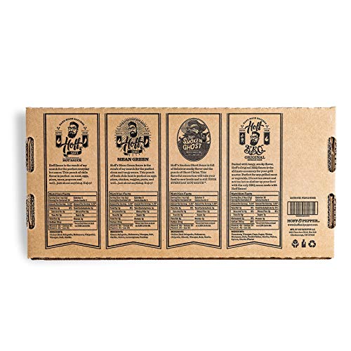 Hoff Sauce Gift Box 4-Pack Mini-Flasks - Handmade Tennessee Hot