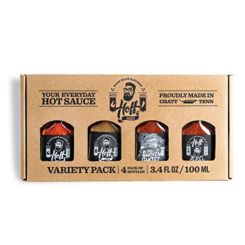 Hoff Sauce Gift Box 4-Pack Mini-Flasks - Handmade Tennessee Hot