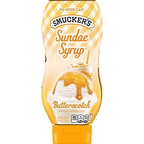 Smuckers Sundae Syrup Caramel, Butterscotch & Chocolate Ice Crea...