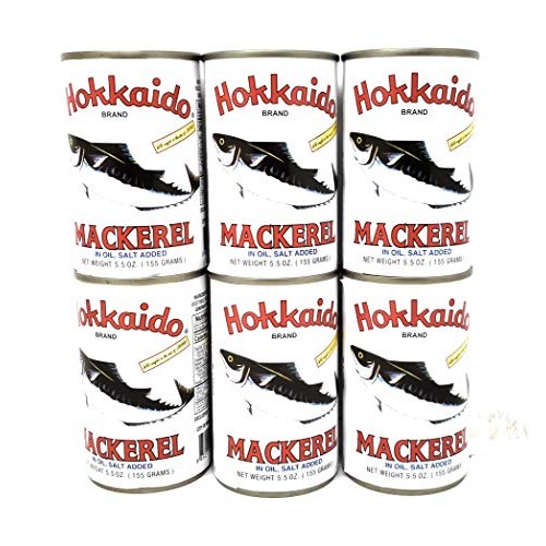 Hokkaido Mackerel In Oil 5.5Oz, 6 Pack