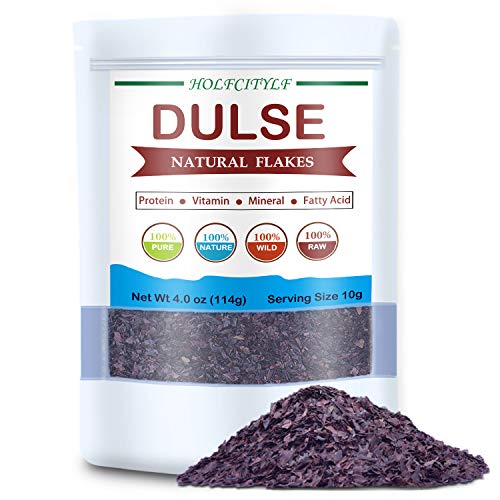 Holfcitylf Natural Dulse Flakes, 100% Pure Sea Vegetables, No Gm