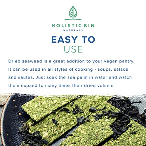 Wildcrafted Sea Palm Kelp By Holistic Bin - Vegan Whole Leaf Sea