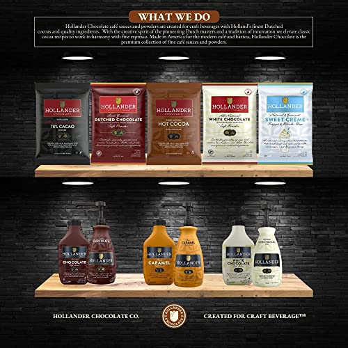 Hollander Chocolate Co. White Chocolate Café Sauce, 64 oz. Bottle Hollander Chocolate Co. White Chocolate Café Sauce, 64 oz. Bottle
