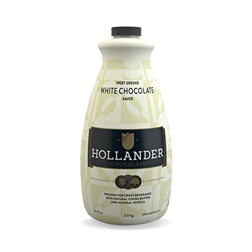 Hollander Chocolate Co. White Chocolate Café Sauce, 64 oz. Bottle Hollander Chocolate Co. White Chocolate Café Sauce, 64 oz. Bottle