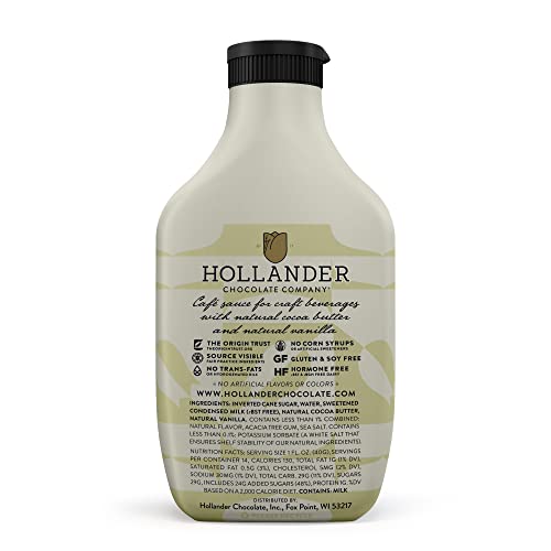 White Chocolate Café Sauce By Hollander Chocolate Co. | Gourmet