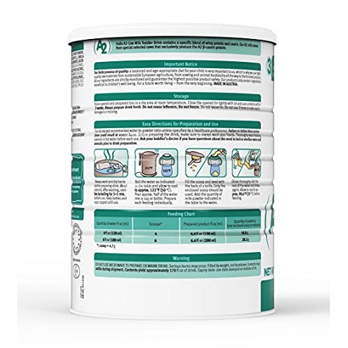 Holle A2 Cow Milk Toddler Drink, 28.2 Oz