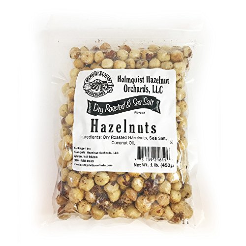 Holmquist Hazelnuts Dry Roasted Hazelnuts | Sea Salt | Skins Mos