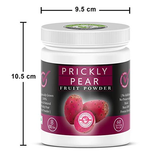 Red Prickly Pear Fruit Powder - 8 Oz, Tuna Fruit Powder, Cactus