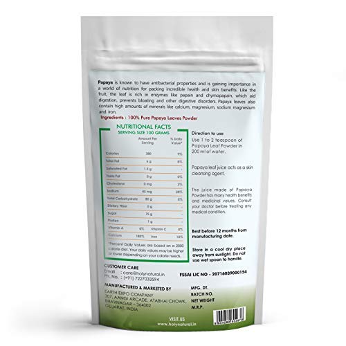 Papaya Leaf Powder 250 Gm 8.81 Oz