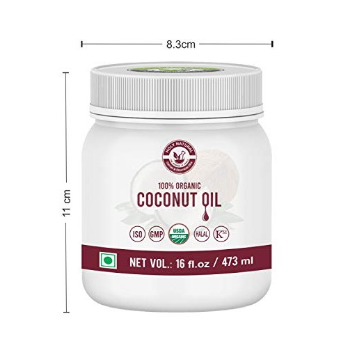 Organic Coconut Oil 16 Fl Oz/ 473 Ml, 100% Pure &Amp; Natural, Usd