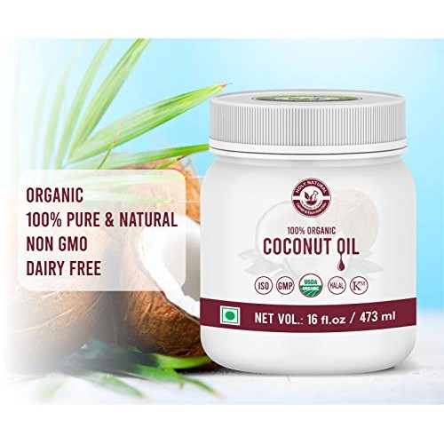 Organic Coconut Oil 16 Fl Oz/ 473 Ml, 100% Pure &Amp; Natural, Usd