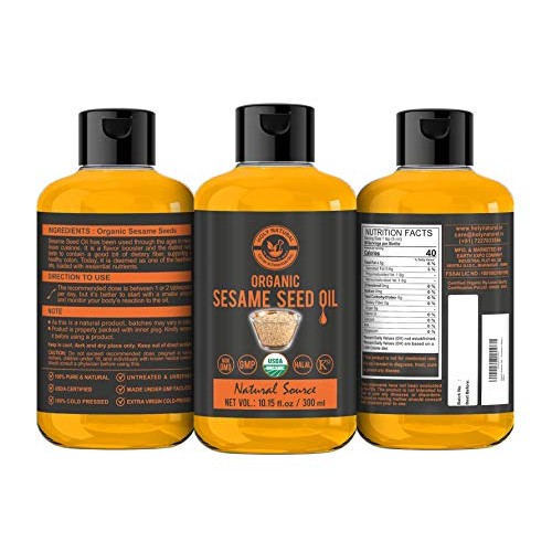 Organic Sesame Seed Oil10.15 Fl Ozusda Certified, Extra Virgin